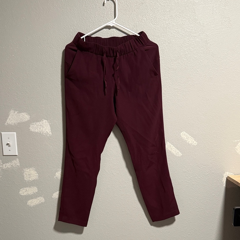 Lululemon Athletica Maroon Jogger Pants